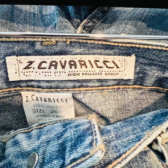 NEW! Z Cavarricci Jean Shorts Deadstock Stripe Side - 26 - Picture 5 of 6